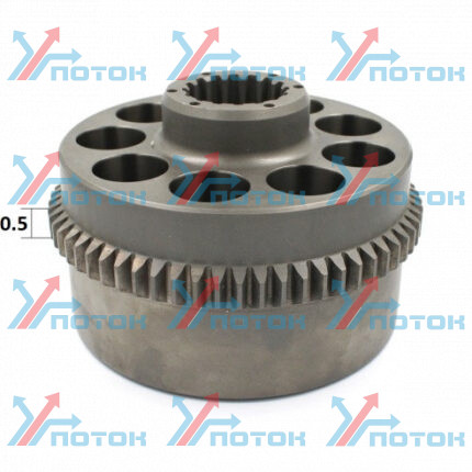 CYLINDER BLOCK Блок цилиндров 152*106 высота внешнего шлица 10.5 (для 3 фрикционных пластины)