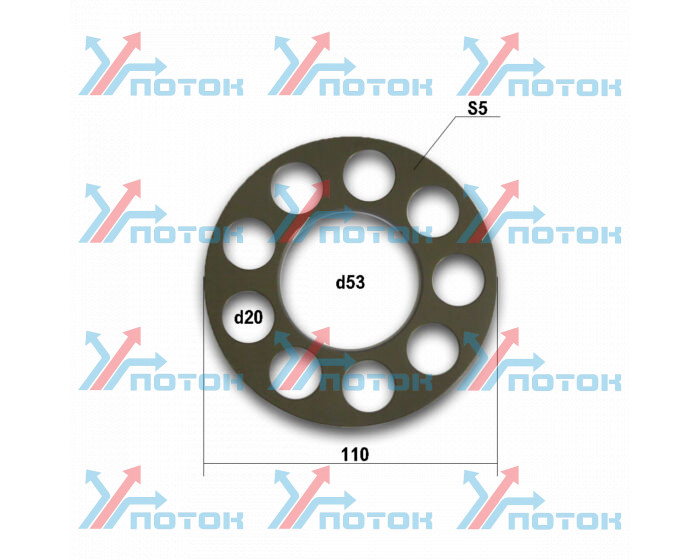 RETAINER PLATE Прижимная пластина