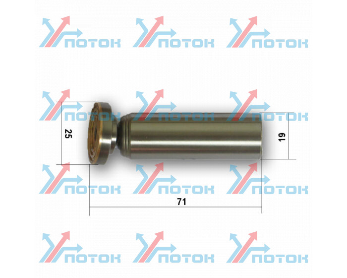 Поршень с башмаком 19x71