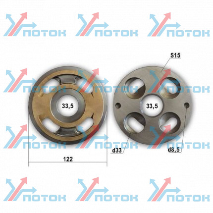 VALVE PLATE Распределитель (без вставок)