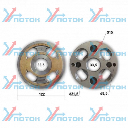 VALVE PLATE Распределитель (большие и малые вставки)
